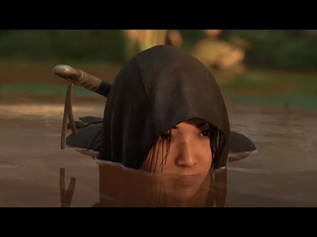 Assassin's Creed Shadows naoe hide in water